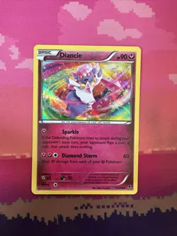 Pokemon Card Diancie Phantom Forces Holo Rare 71/119 Near Mint - Image 1