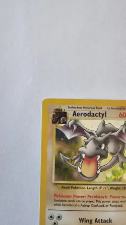 Aerodactyl - 1/62 - Pokemon Fossil Unlimited Holo Rare Card WOTC LP - Image 2