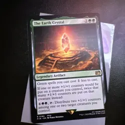 NM The Earth Crystal Final Fantasy Rare MTG Card 0184 FFIII Artifact - Image 1