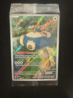 Snorlax Full Art Holo Pokemon Center Stamp Promo Card SVP051 Scarlet & Violet - Image 1