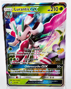 Lurantis GX 15/149 Pokemon Card 2017 Sun & Moon Base Set LP - Image 1