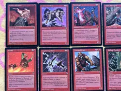 106x MTG 1997 TEMPEST & WEATHERLIGHT CARDS LOT - Magic Gathering 90s wizards - Image 2