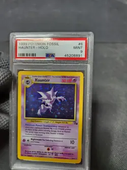 1999 Pokemon Fossil Haunter Holo Unlimited PSA 9 MINT WOTC Graded Pokemon Card - Image 1