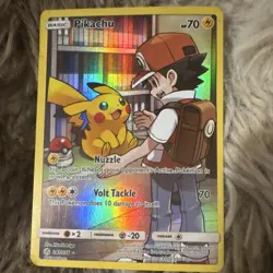 Pokemon Pikachu Holo Cosmic Eclipse 241/236 Card 70 HP Volt Tackle - Image 1