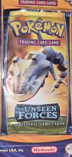 Pokemon EX Unseen Forces Booster Pack 2005 9 Cards Nintendo Steelix Raikou - Image 2