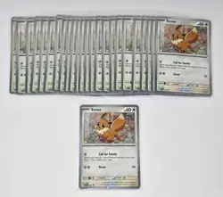 Eevee 200 Cosmos Holo Checklane Blister Promo Pokemon Card Lot of 25 (NM) - Image 1