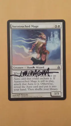 Auratouched Mage Ravnica Set Signed by Jeff Miracola MTG - Image 1