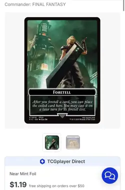 Magic: The Gathering NM Surge Foil Final Fantasy Foretell(0010) Treasure(0036) - Image 1