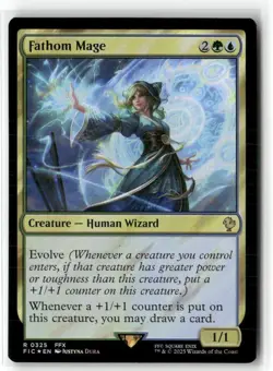 Magic: The Gathering Creature Fathom Mage Surge Foil Commander Final Fantasy - Image 1