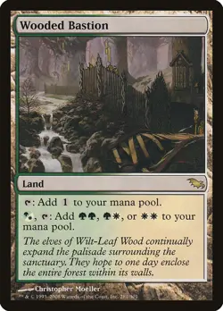 Wooded Bastion - NM - R - MTG - Image 1