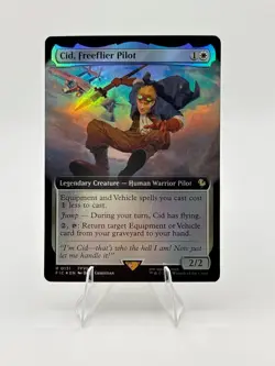 Cid, Freeflier Pilot (Extended Art) Commander: Final Fantasy Foil Near Mint - Image 1