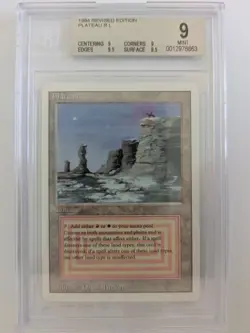 MTG Plateau Revised – BGS 9 Mint – Dual Land – Reserved List - Image 1