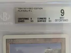 MTG Plateau Revised – BGS 9 Mint – Dual Land – Reserved List - Image 2