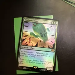 Jumbo Cactuar FOIL 0191 Final Fantasy FIN MTG Rare Unplayed Mint M/NM Creature - Image 1