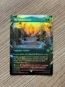 MTG The Earth Crystal - Foil - Borderless NM-Mint Final Fantasy - Image 1