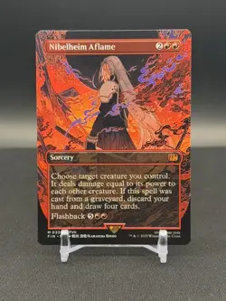 MTG Final Fantasy- Nibelheim Aflame 339 Borderless Regular - Image 1
