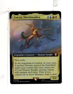 MTG SkeenAB Eowyn Shieldmaiden BORDERLESS FOIL from LTC. NM. - Image 1