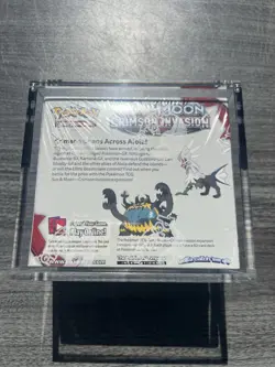 Pokemon TCG Sun & Moon Crimson Invasion Booster Box - Sealed w/ Acrylic Case - Image 2