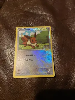 Pokemon TCG Eevee 84/108 Pokemon City Championship Stamp HOLO LP - Image 1