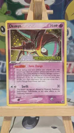 Pokemon Deoxys (Speed Forme) 2/106 Emerald Holo Rare Reverse Holo English 70 HP - Image 1