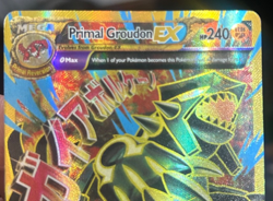2015 POKEMON XY ANCIENT ORIGINS 97/98 PRIMAL GROUDON EX - HEAVILY PLAYED - Image 4
