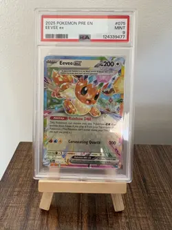 Eevee Ex Tera 75/131 - 2025 Pokemon Prismatic Evolutions (Pre-EN) - PSA 9 NEW - Image 1