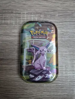 Pokemon TCG Scarlet & Violet Prismatic Evolutions Mini Tin C25 (Espeon) Sealed - Image 1