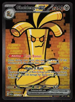 Gholdengo ex 252/182 Special Illustration Rare Paradox Rift Pokemon - Image 1