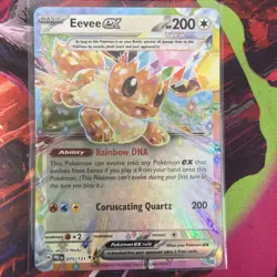 Pokemon TCG: 2025 Eevee ex 075/131-DOUBLE RARE HOLO-Prismatic Evolutions - Image 1