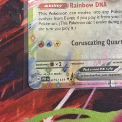 Pokemon TCG: 2025 Eevee ex 075/131-DOUBLE RARE HOLO-Prismatic Evolutions - Image 5