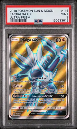 Dialga Gx 146/156 Ultra Prism Pokemon PSA 9 - Image 1