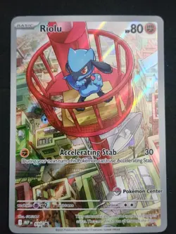 Riolu - 010 (Pokemon Center Exclusive) 010 Me: Mega Evolution Promo Holo - Image 1