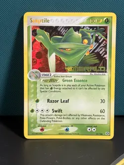 Pokemon TCG Sceptile EX Emerald Reverse Holo / Stamped 10/106 Stamp LP - Image 1