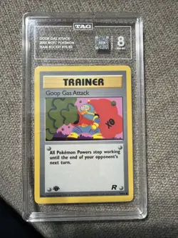 2000 Pokemon Team Rocket 1st Edition Goop Gas Attack #78/82 TAG 8 NM-MT - Image 1