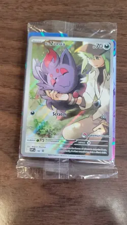SEALED Pokemon TCG N's Zorua #189 Scarlet & Violet Promo Pokemon Center Stamped - Image 1