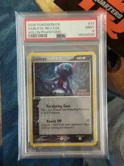Sableye EX Pokemon Holon Phantoms Reverse Holo Rare #31 PSA 9 Mint (Pop 39) - Image 1