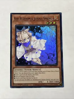 Yugioh Ash Blossom & Joyous Spring RA01-EN008 Super Rare 1st Edition NM - Image 1