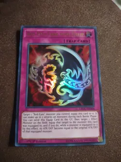 Red-Eyes Fang with Chain LEDU-EN004 Legendary Duelists 1st Edition - Image 1