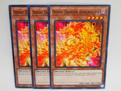 3X Divine Dragon Apocralyph SDBE-EN012 x3 Yugioh Yu Gi Oh! 3 Playset - Image 1