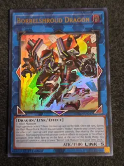 Yugioh! 1x Borrelshroud Dragon BPRO-EN047 Ultra Rare 1st Ed NM In Hand - Image 1