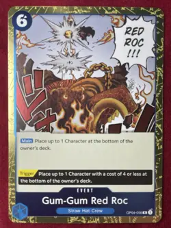 One Piece TCG Gum-Gum Red Roc OP04-056 - Image 1