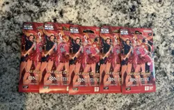 One Piece TCG Heroines Edition EB-03 Sleeved Booster Packs Lot of 5 Sealed - Image 1