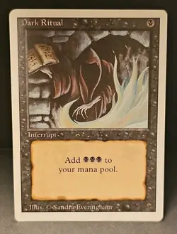 Mtg💥💥 Dark Ritual 💥💥 Revised Edition 🌟 MT/NM 🌟 Magic The Gathering - Image 1