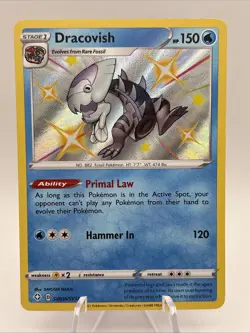 Dracovish SHINY SV036/SV122 Shining Fates NM Holofoil Rare Pokemon Card - Image 1