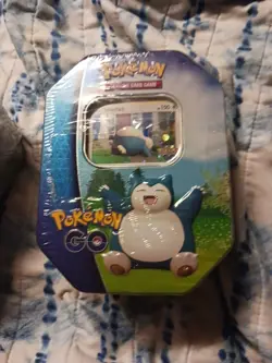 Pokemon GO 2022 Collectible Sealed Tin - SNORLAX (4 Packs, 2 Foils & Stickers) 820650850776 - Image 1