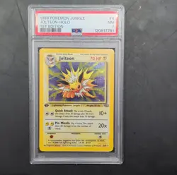 1999 Pokemon TCG Jungle 1st Edition Jolteon Holo PSA 7 Rare 4/64 - Image 1