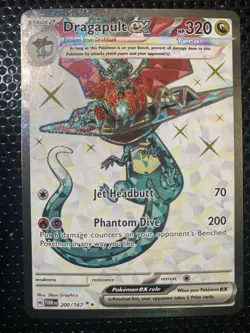 Pokemon TCG Dragapult ex 200/167 Twilight Masquerade Full Art Ultra Rare Holo - Image 1