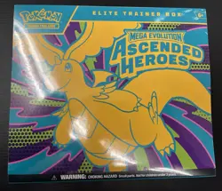 Pokemon TCG Ascended Heroes Elite Trainer Box ETB SEALED 9x BOOSTER PACKS HTF! - Image 1