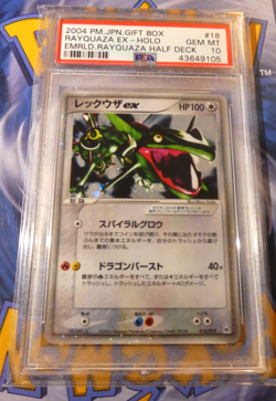 Pokemon PSA 10 Rayquaza EX 018/019 Emerald Gift Box Half Deck Holo Japanese MINT - Image 1