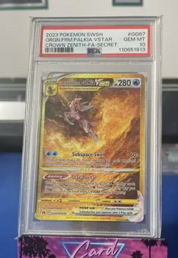 2023 Pokemon Sword And Shield Orig Palkia VSTAR Crown Zenith Secret PSA 10 - Image 1